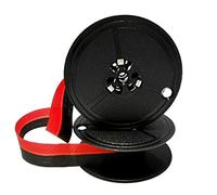 Black/Red Ink Ribbon for Hermes Baby Size 5 Original Fabric