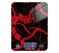 Black Red Irregular Marble Texture Espresso scale for food weight 11lb/0.18oz, 5kg/5g small digital scale with 4 unit for Baking Keto Espresso (Batteries not Included)