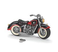 Black & Red Motorcycle Shaped Piggy Bank home decor