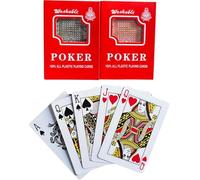 Black & Red Plastic Playing cards, Set of 2, Washable, Waterproof