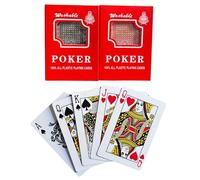 Black & Red Plastic Playing cards, Set of 2, Washable, Waterproof