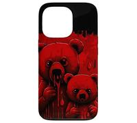 Black & Red Terror Bears with Drippy Red Paint Case for iPhone 13 Pro