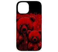 Black & Red Terror Bears with Drippy Red Paint Case for iPhone 14