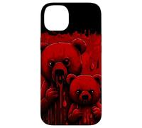 Black & Red Terror Bears with Drippy Red Paint Case for iPhone 14 Plus