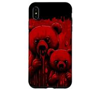 Black & Red Terror Bears with Drippy Red Paint Case for iPhone XS Max