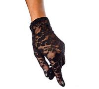 Black/Red/White Lace Wedding Gloves for Women