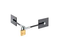 Black Refrigerator Door Lock With Padlock