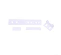 Black Refrigerator Sliding Rail Retrofit Sturdy Plastic(White)