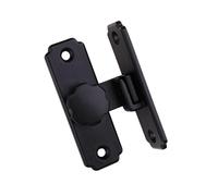 (Black) Reliable Garage Barn Sliding Door Latch Lock Durable and Long-Lasting