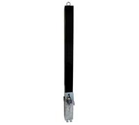 Black Removable Parking & Security Post with Top Eyelet, Heavy Duty, Easy to Install (Keyed to Differ)