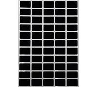 Black Removable Rectangle Sticker 2.55cm x 1.6cm- Color Coding Rectangular Clean Remove Labels (25.5mm x 16) - 550 Pack by Royal Green