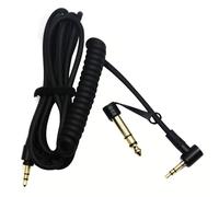(Black) Replacement Aux 3.5mm 6.5mm Audio Cable For Beats By Dr Dre Pro Detox Headphones