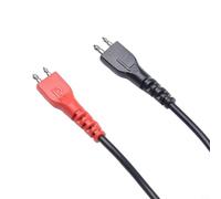 Black Replacement Cable 2m for HD540 HD480 Headsets | 2m length, 3.5mm , 1/4 inch included, better high frequencies, black plastic build