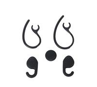 Black Replacement Ear Hook Ear Bud Gels Set for Jabra EXTREME Headset