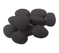 Black Replacement Gas Fire/Bio Fuel Ceramic Pebbles 10/20/30 (10)