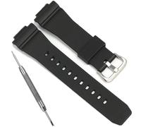 Black Resin Band Compatible with Casio GM2100 GBM2100A-1A2 Replacement Strap GM2100-1A Bracelet, BlackStrap SteelBuckle, One Size, Casual