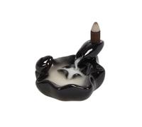 Something Different Incense Burner – Pool-to-Pool Backflow, Black Resin, 6x11 cm, 1 pc