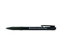5 Star Retractable Ball Pen Medium 1mm Tip 0.7mm Line Black (Pack of 20) 930388