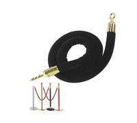Black Retractable Belt with 2 Hooks 1.2m Long Event Barrier Rope Crowd Control Solution for Parties and Safety Durable Divider for Effective Line Management