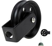 Black Retro Pulley Wheel Pendant Light with Iron Material for Outdoor Wall and Ceiling Mount, Rustic Industrial Lamp Accessory for Pendant Lighting Clever Treatment