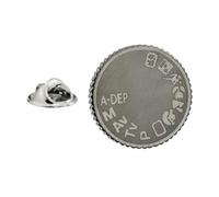 Black retro SLR Camera Dial Photography Lapel Pin Badge AJTP228