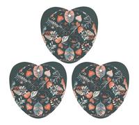 Black Reversible Design Car Air Freshener, 3 Pcs Love form Hanging Air Freshener Cards, Long Lasting Fragrance Scented Cards for Car, Home, Office Black-style