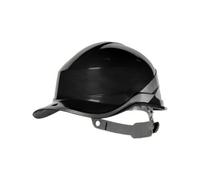 Black Reversible Short Peak Hard Hat - Baseball Diamond V - Delta Plus