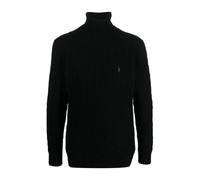 Black Ribbed Jumper with Turtleneck - male - Polo Ralph Lauren - Turtlenecks - Black - 2XL - Knitwear 2XL