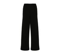 Black Ribbed Knit Trousers- female- WARDROBE.NYC- Wide Trousers- Black- S- Trousers S