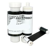 Black Ribbon 1000 Prints Replacement For Magicard Pronto Enduro3E Rio Pro Card Printer