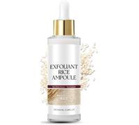 Black Rice Peeling Ampoule, Glow Rice Ampoule,White & Black Rice Face Exfoliator, Exfoliating Toner For Face, Tone And Texture Refining, Hydrating Formula, for All Skin Types (B, 100ML)