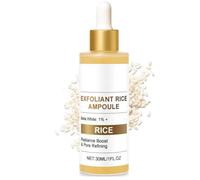 Black Rice Peeling Ampoule, White & Black Rice Ampoule, Soft Exfoliating Face And Body Scrub Dead Skin Cells, Exfoliating Toner Face, Hydrating Formula for All Skin Types Korean Skin Care (A)