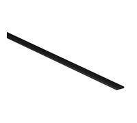 Black Rigid UPVC Plastic Flat Strip, 20mm Wide x 1.5mm Thick X 1 Metre