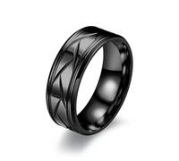 Black Ring Comfort Fit Plain Wedding Band Men's Jewelry Gift For Him Size 6-13-6