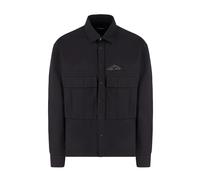Black Ripstop Cropped Shirt with Icon Logo - male - Dsquared2 - Light Jackets - Black - L - Jackets L