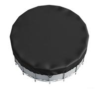 Black- Robust Waterproof Oxford Pool Protective Cover In 6/8/10/12ft Sizes, Foldable Sunscreen Shield Ideal-for Above Ground-Kid and Pet Paddling Pools(3)