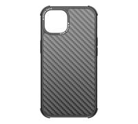Black Rock - Carbon Case Robust Case Real Carbon Suitable for Apple iPhone 13 I Carbon Mobile Phone Case, Fibre Cover (Carbon Black)