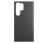 Black Rock - Carbon Case Ultra Thin Suitable for Samsung Galaxy S23 Ultra | Aramid Mobile Phone Case, Fibre Cover, Wireless Charging (Black)