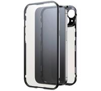 Black Rock Case for iPhone 15 (Metal Frame, 360° All-Round Protection, Wireless Charging Compatible, Ultra Thin, Slim, Magnet, Cover, Mobile Phone Case for iPhone 15, Case, Mobile Phone Case) Black