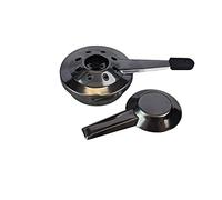 Black Rock Grill Stainless Steel Fondue Burner - Refillable Alcohol & Gel Fuel Burner with Adjustable Air Vents, Snuffer Lid & Removable Gauze Insert - Compatible with Liquid or 80g Fondue Gel Packs