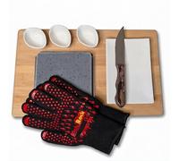 Black Rock Grill Steak on the Stone Gift Set - Hot Lava Rock Cooking
