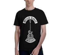 Black Rock Label Music Society Band T Shirt Mens Casual Tee Classic Round Neckline Short Sleeve T-Shirts