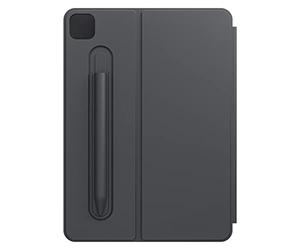 Black Rock Magnetic Case Cover Fits Apple iPad Pro 4th Generation 2022 11 Inch I Shockproof Smart Cover Pen Holder (Black)