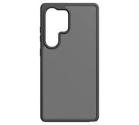 Black Rock Mobile Phone Case for Samsung Galaxy S25 Ultra (2 Component Case, Wireless Charging Compatible, Scratch Protection, Increased Camera Protection, Frosted Transparent Back, Grippy, Soft