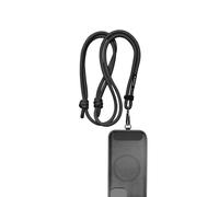 Black Rock Universal Lanyard for Smartphones - Black | Mobile Phone Lanyard Black, Adjustable, with Metal Carabiner