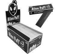 Black Rolling Paper with Tips, 50 Packs 1 1/4 Size Rolling Papers, Ultra-thin Cigarette Smoking Paper, Slow Burn & Natural Gum Arabic Tobacco Tool -Classic 78mm paper