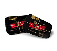 Black Rolling Tray with Magnetic Tray Cover | Size Small 11'' x 7'' x 1'' | Secret Stash Concealed and Hidden
