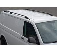 Black Roof Rack Rails Side Bars To Fit L1H1 T5 Transporter (2003-15)