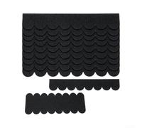Black Roofing Felt Shingles 32 Pieces, Self-Adhesive Bird House Roof Tiles for Nesting Box and Small Animal Hutches, Cuttable