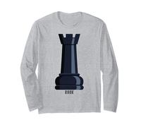 Black Rook Chess Piece Costume Long Sleeve T-Shirt